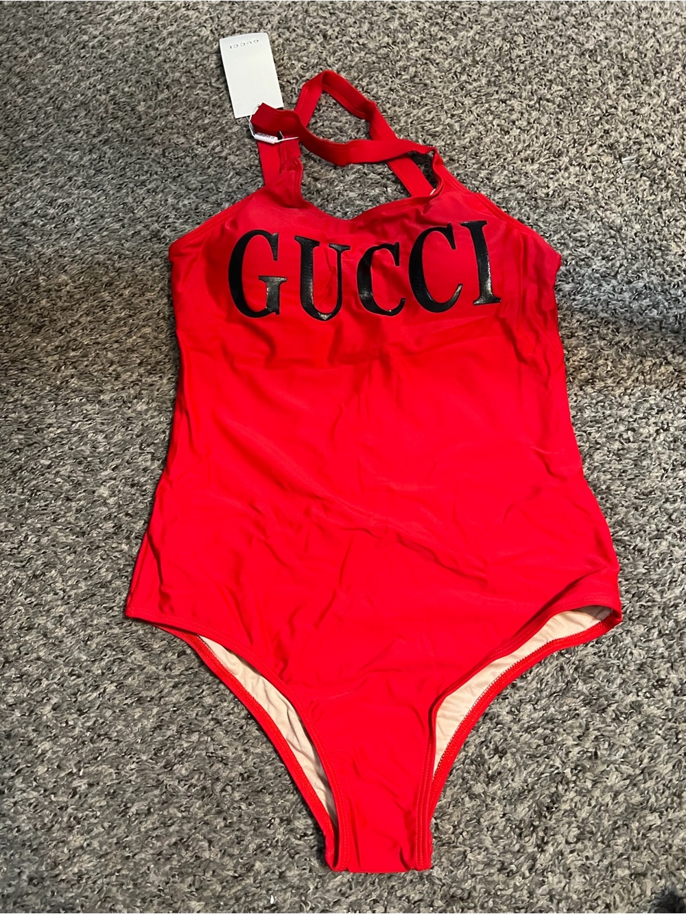 Gucci Red One-Piece Swimsuit